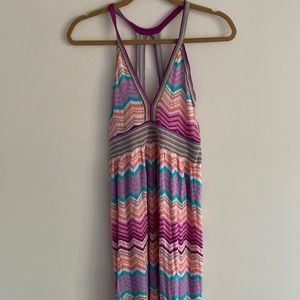 Macbeth collection knit crochet maxi dress
